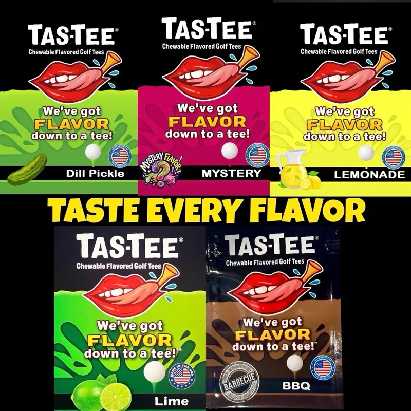 Tas-Tee Variety 4 Packs (20 flavored golf tees)