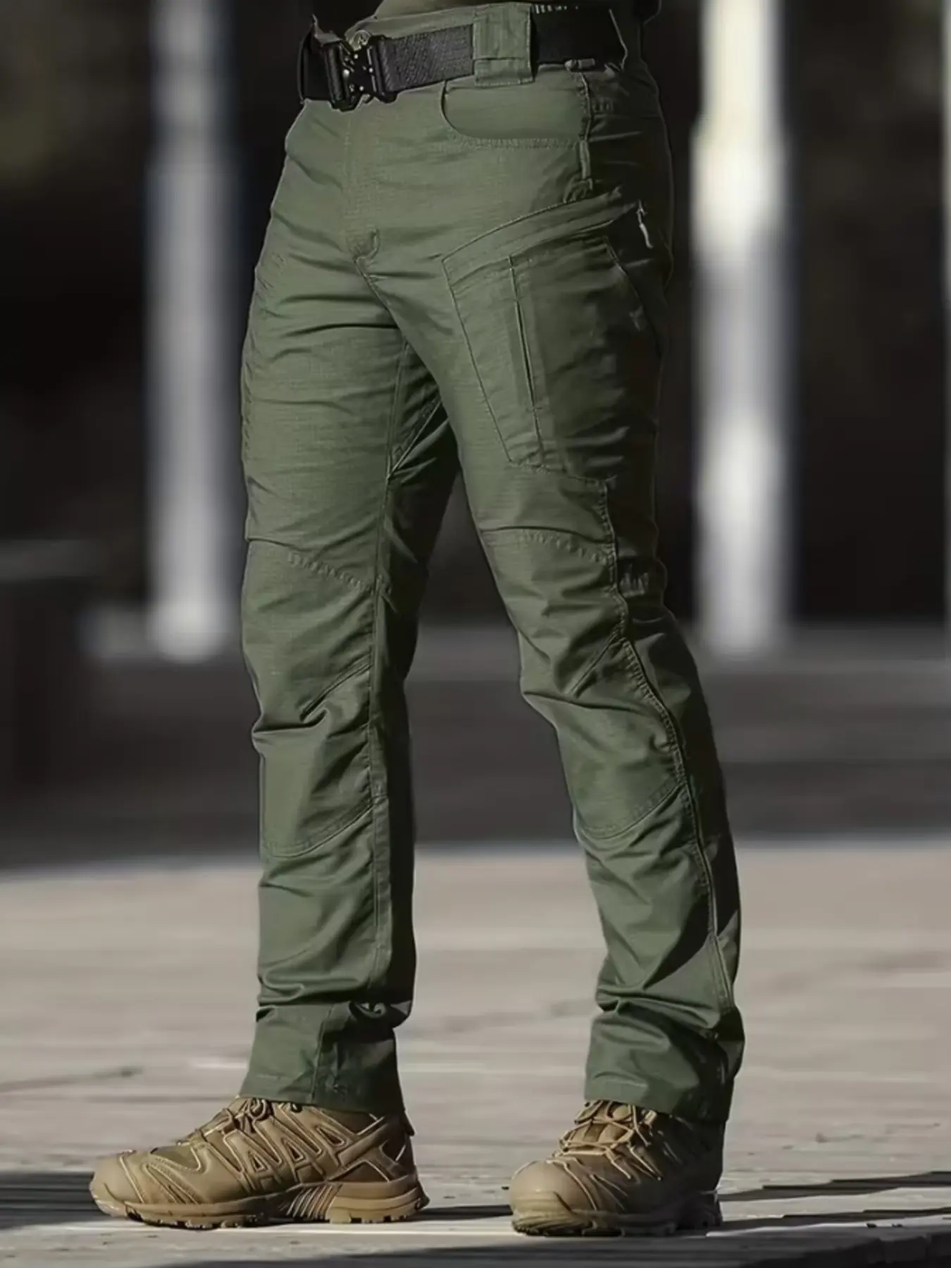 Men's Casual Cargo Style Pants Outdoor Workwear Sport Long Trousers Camouflage Tactical Multi-Pocket Camping Wear Casual Sports Trousers