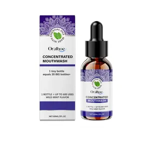 Concentrated Mouthwash  Fluoride-Free, Mint Mouthwash with Natural Essential Oils, Supports 300 Rinses, Aids in Fresh Breath Oral