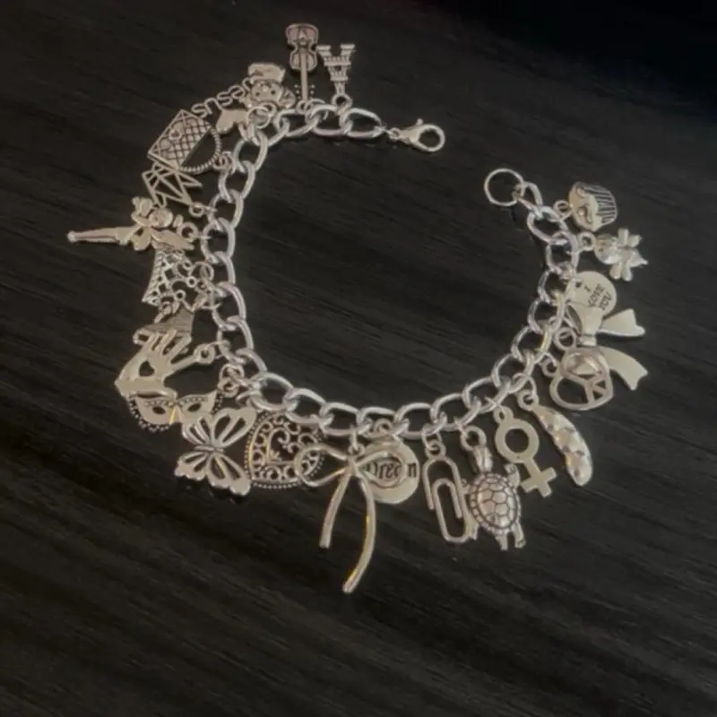 Full Silver Charm Bracelet