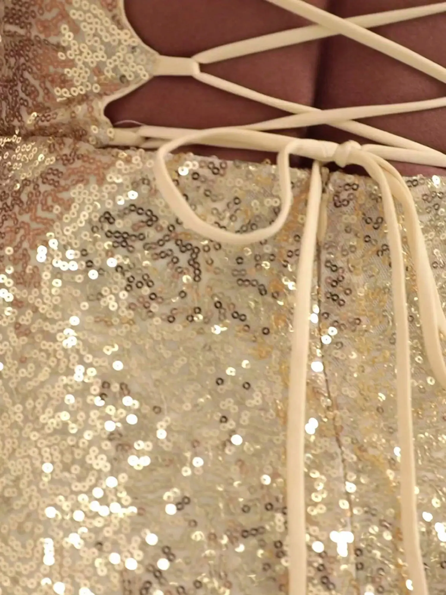 Gold Sequin Mini Dress - Sparkly Party Dress for Women - Sexy Club Outfit -  TikTok Shop