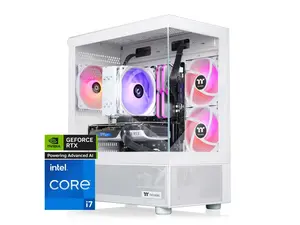 Thermaltake LCGS View i1470S-170 Gaming Desktop (Intel Core i7-14700F, ToughRam 32GB DDR5 6000MT/s RGB Memory, NVIDIA GeForce RTX 5070, 1TB NVMe M.2, Wifi, Windows 11) V17S-B760-570-LCS