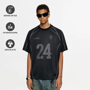 PCLP Digital Soccer Jersey Short-Sleeve National Trend Brand Summer Loose Crew Neck Couple American Retro Heavyweight T-Shirt Men's men's t shirts good graphic tees funny shirts men trendy t-shirts funny t shirt deals graphic tees graphic apparel