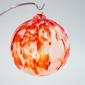 Boise Art Glass Holiday Glass Ornament -Candy Cane Mix