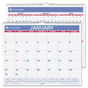 At-A-Glance  Monthly Wall Calendar- 1MPP- 12-Month- Jan-Dec- 15 in. x 12 in.