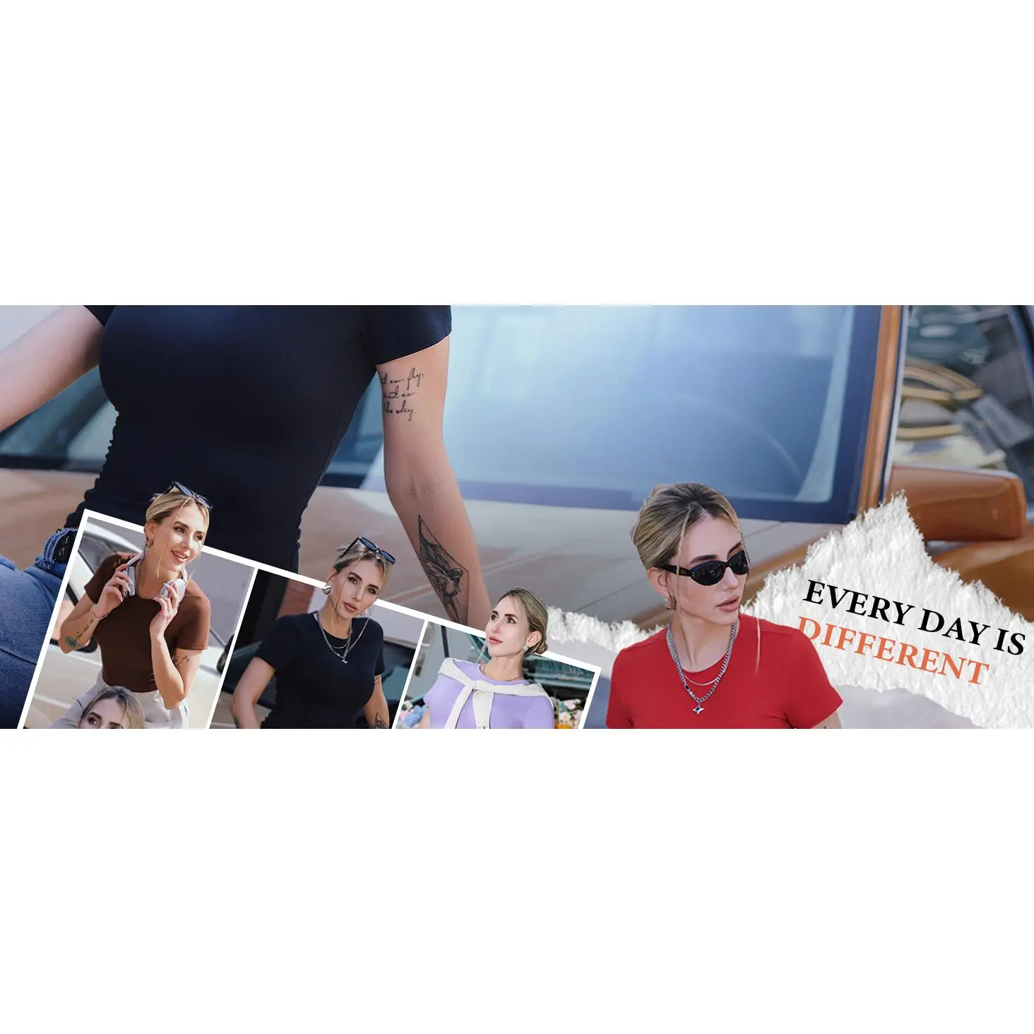 3 Pack Basic Tees for Women - Crew Neck Slim Fit Tight T Shirts Cute Y2K Trendy Crop Tops Clothes for Casual Summer 3 Pack Basic Tees for Women - Crew Neck Slim Fit Tight T Shirts Cute Y2K Trendy Crop Tops Clothes for Casual Summer