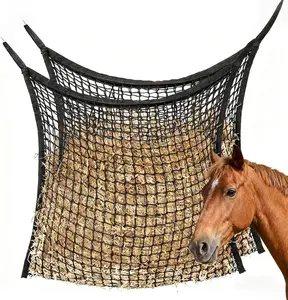 Colourtree Slow Feed Hay Nets for Horses Hanging Horse Slow Feed Hay Bag with Large Capacity Ultra Soft Flat Feeder Bag for Horses Goats Healthier Eating