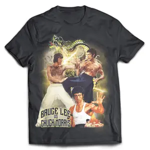 Bruce Lee vs Chuck Norris Tribute Shirt