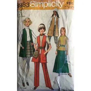 Simplicity 8983 Sewing Pattern (Vintage) CUT