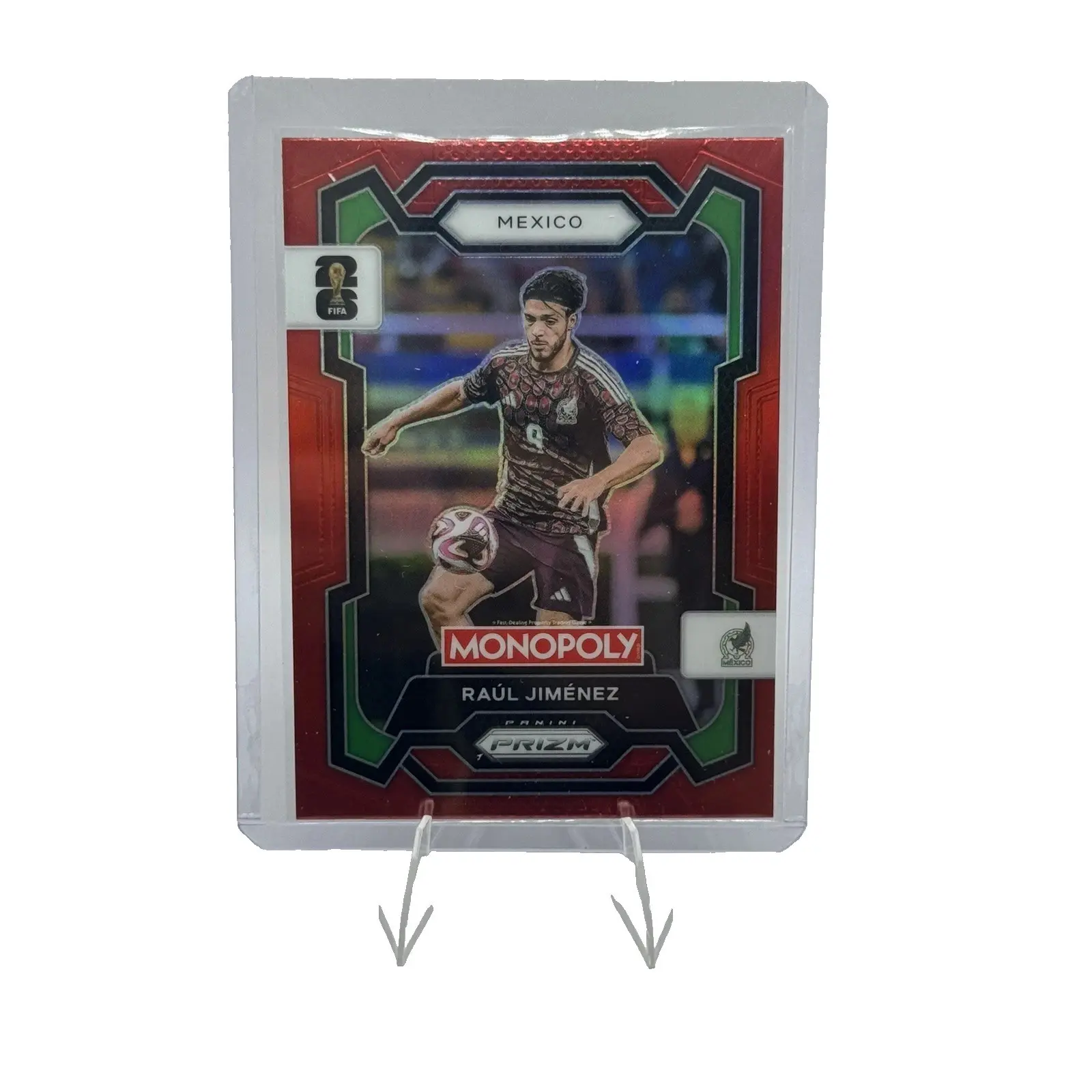 2026 Panini Prizm Monopoly FIFA World Cup #58 Raul Jimenez Red Prizm Mexico