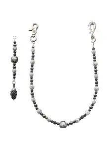 Flash Bead Stone Patchwork Pants Chain, Metal Artificial Stone, Denim Waist Chain, Adjustable Waist Chain, Vintage Design, Unisex Couple Accessory