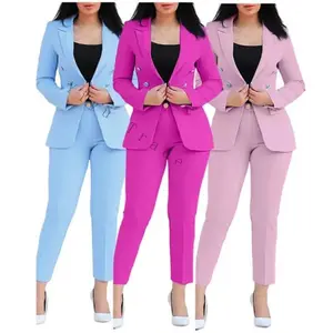 Manufacturers Business Suits for Women Fashion Slim Pants and Blazer Set Ladies Suits Office Wear Formal Suit Womenswear Comfort Minimalist Trouser Long Sleeve ?(Rain Shoes)