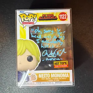 My Hero Academia Neito Monoma Hot Topic Exclusive Signed Autographed Funko Pop