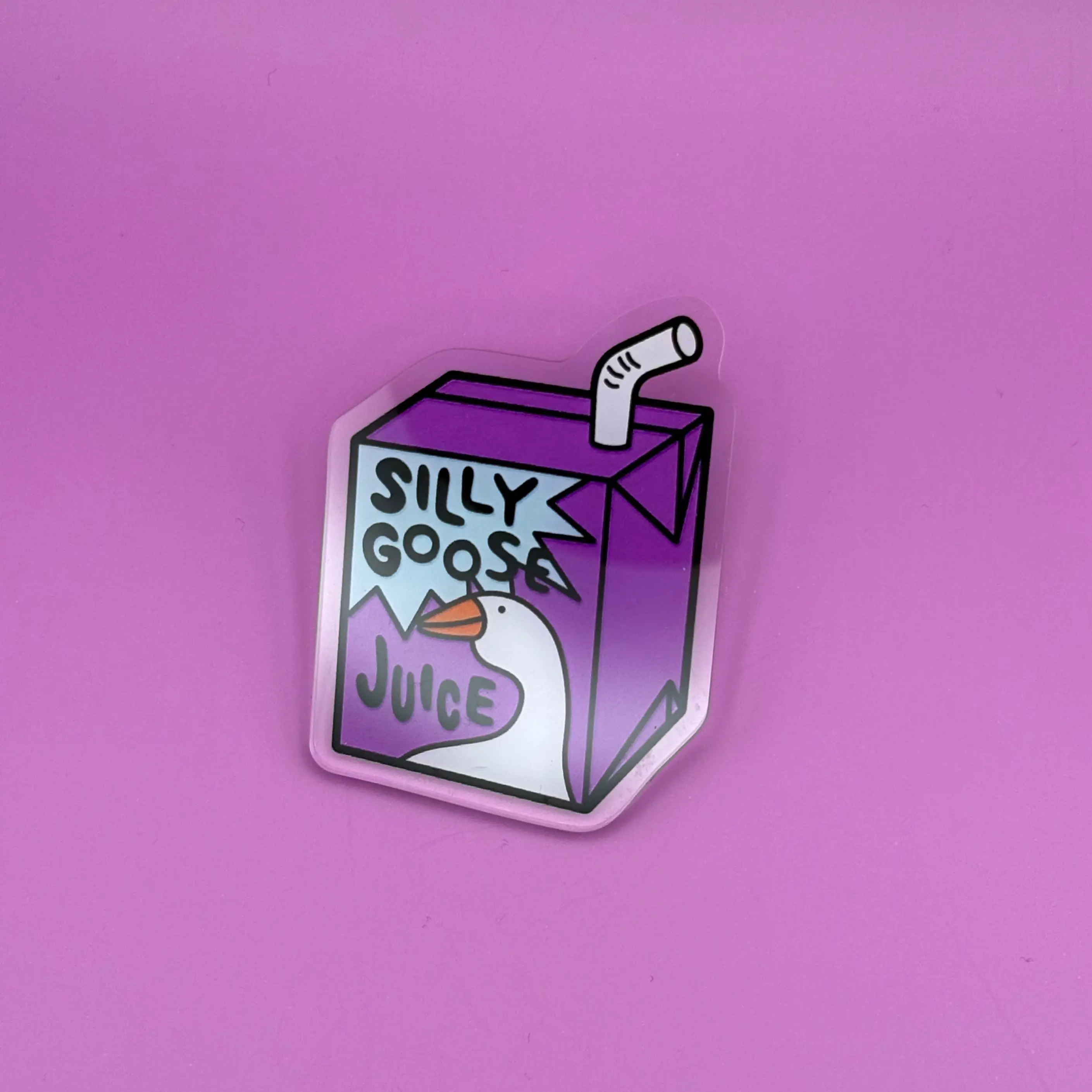 Silly Goose Juice - Acrylic Pin