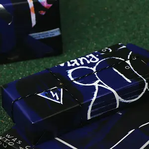 Men's Gift Wrapping Paper, Keyboard Sci-Fi Design, Deep Mysterious Style, 19.69*30.71 Inch, Romantic Couple Gift Wrapping for Boyfriend