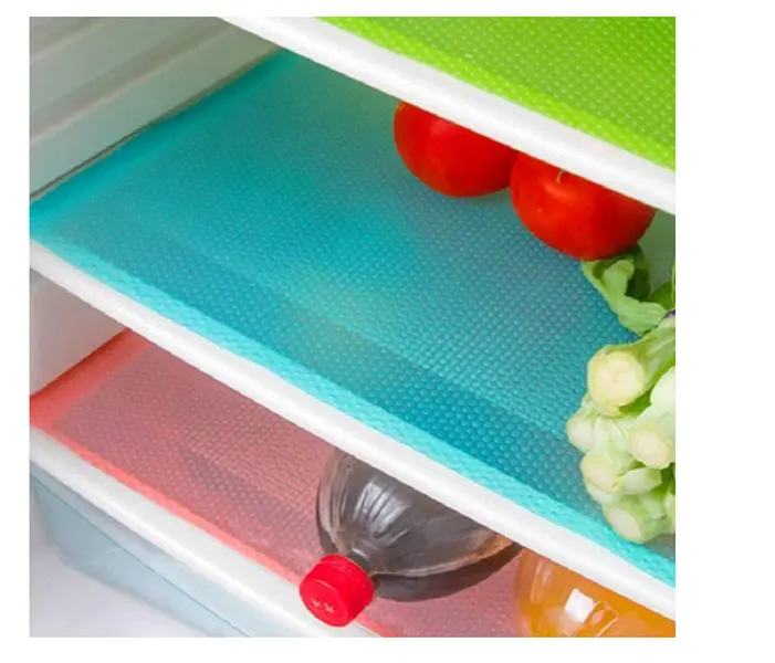 7 PCS Shelf Mats Refrigerator Liners Washable Refrigerator Pads Fridge Mats Drawer Placemats Home Kitchen Gadgets Accessories Organization for Top Freezer(2green+2pink+3blue)