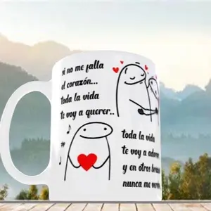 Si no me falla el corazón 11oz mug cup, 15oz mug & 20oz & Tumbler with Double Layer of Insulation for Cold or Hot Beverages - Ideal Gift for Valentine's Day - Flasks, Drinkware Couples Coffee Girlfriend Romantic Water Bottles Birthday Portable Washable