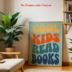 Inspirational Quote Poster, Unframed Art Print for Kids Reading Corner, Wall Art Decor for Room & Classroom, Perfect Gift for Kindergarten Library Decoration, Artwork
