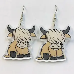 Highland cow earrings