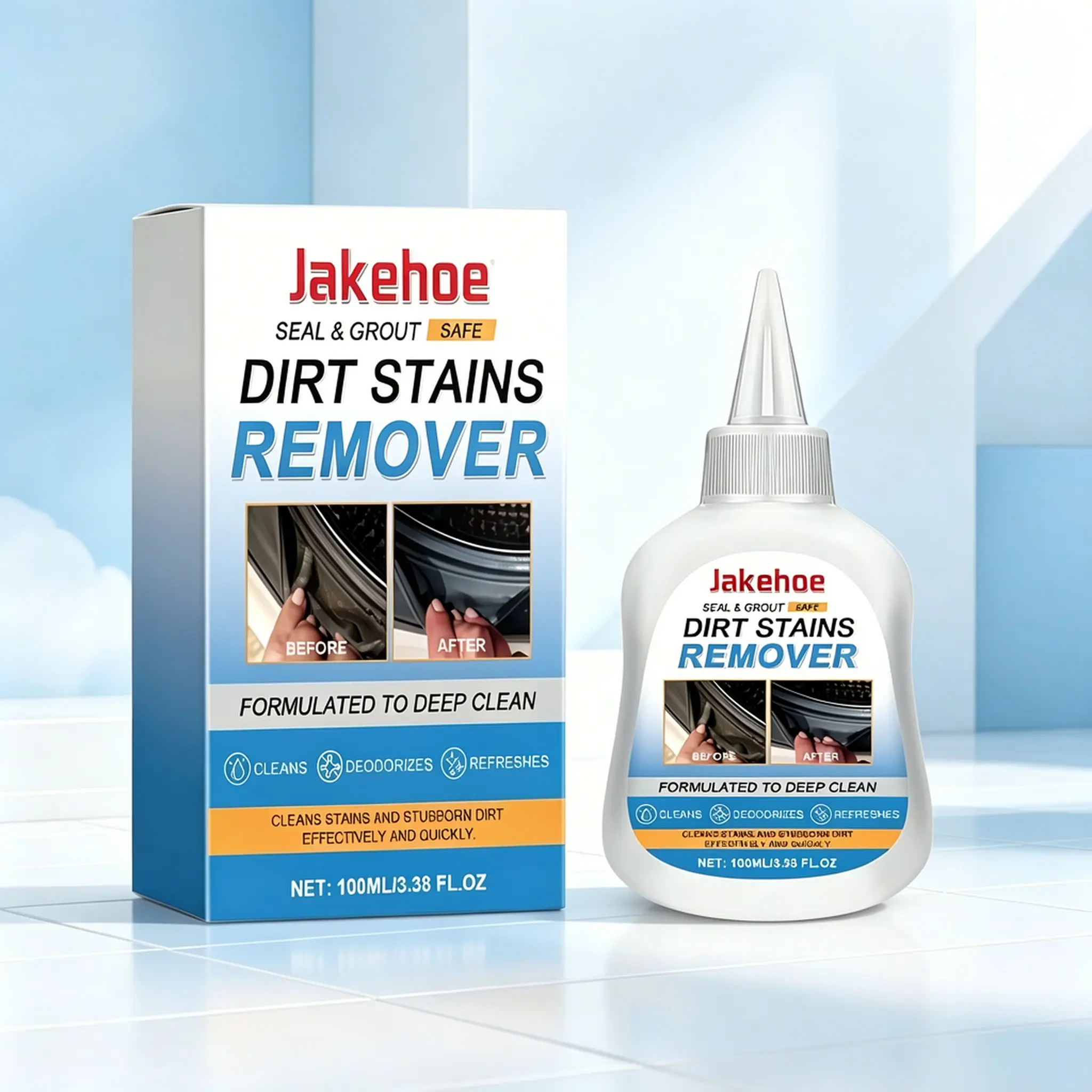 Powerful Multi-Purpose Cleaning Gel Cleaner, Fast-Acting Kitchen & Bathroom Stain Remover, Mild Non-Toxic Versatile Household Clean Agent, Effective Toilet Cleaning Gel for Stubborn Stains, Safe & Easy Home Cleaning Solution
