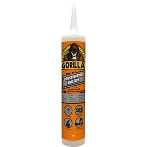 Gorilla Glue White, Cartridge Silyl Terminated Polyether Construction Adhesive -40 to 200°F Service Temperature, Indoor & Outdoor 8010003