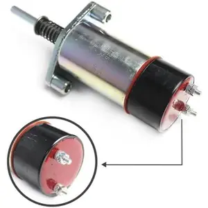 125-5773 12V Fuel Shutoff Solenoid for Caterpillar 3204, 3304, 3304B, 3306, 3306B, 3306C, 3406B, 3406C, HT400