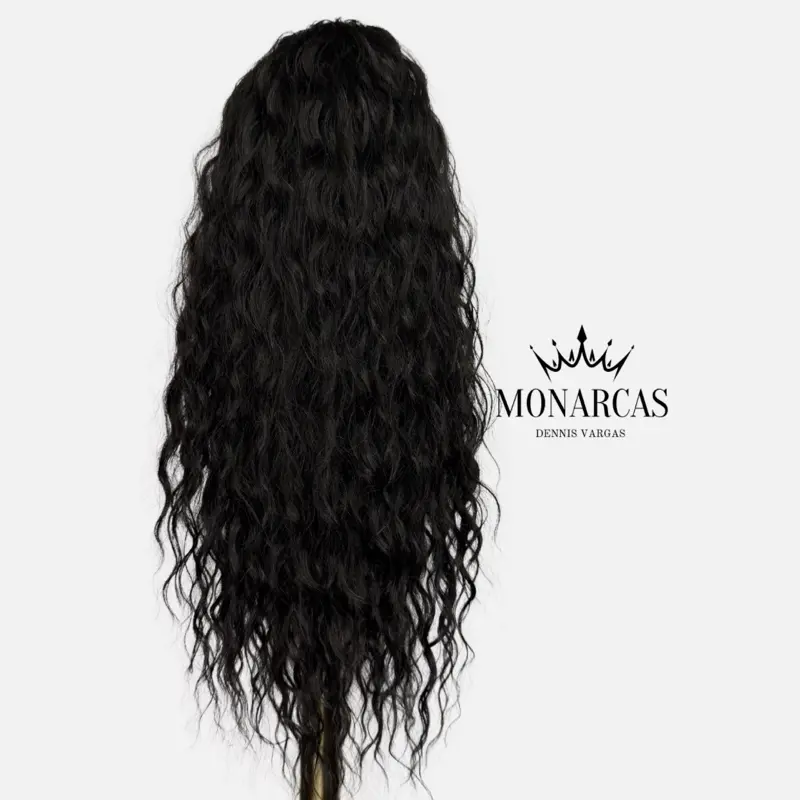 Dark Curly Ponytail