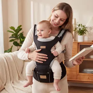 mom life baby carrier，Ainomi 6-in-1 Safety-Certified Baby Carrier, Adjustable Detachable All-Seasons Sling with Hip-Healthy Design, Logo Print, Lumbar Support, Lightweight for Newborns to Toddlers - Ideal for Shopping, Travelling multifunctional wesring