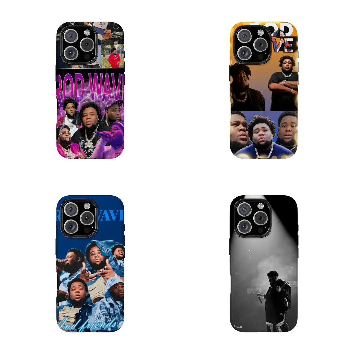 Rapper Rod Wave Lyric Snippet Phone Case - High Quality TPU Plastic for Apple iPhone17.16 .15,14,13,12,11,Pro, XS, XS Max, XR, Plus, Mini - Waterproof Black Cover