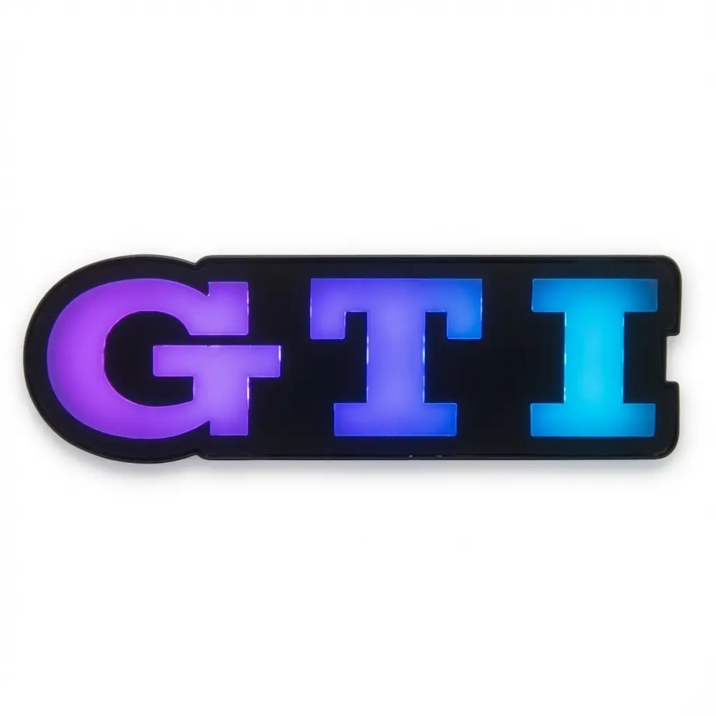 RGB LED Grille Badge For Volkswagen Golf GTI App Controlled Light Up Emblem