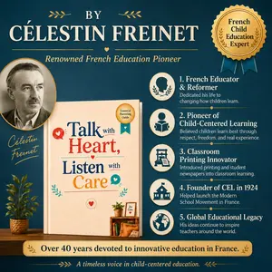 By Célestin Freinet, Parenting Guide Book for Raising Confident Kids, Practical Tips for Listening, Understanding Feelings, Cooperation, Autonomy, Praise & Family Communication