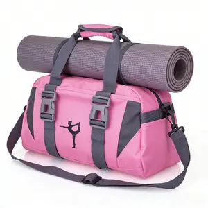 Large Capacity Yoga Gym Backpack, Sports Swimming Travel Bag, Portable Yoga Mat Carrier Outdoor Fitness Bag Running Bag