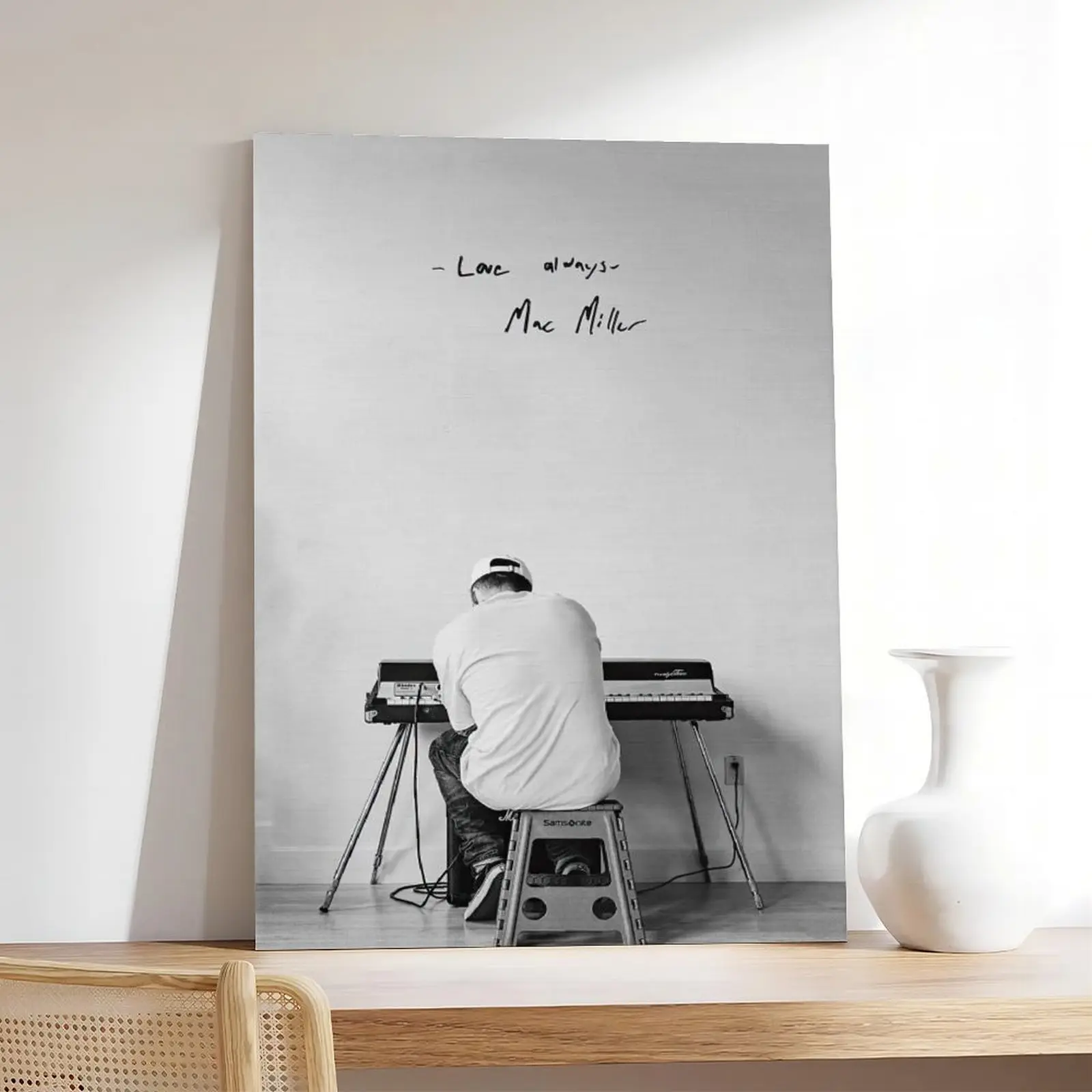 Mac Miller Poster, Self Care Album Cover Canvas, Music Gifts, Hip Hop Print, Album Cover Poster, Rapper Posters, Mac Miller Wall Art Decor Photo Decoration Kitchen Room, Water Proof, High Resolution