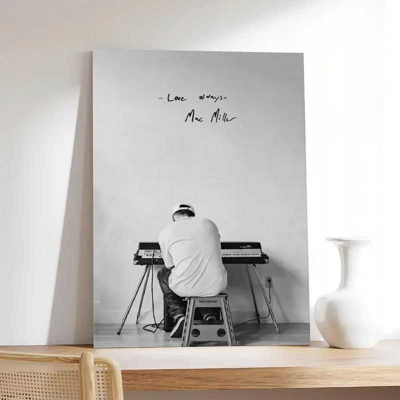Mac Miller Poster, Self Care Album Cover Canvas, Music Gifts