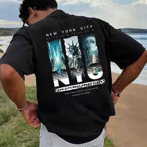 Men's Oversized Half Sleeve Round Neck T-Shirt