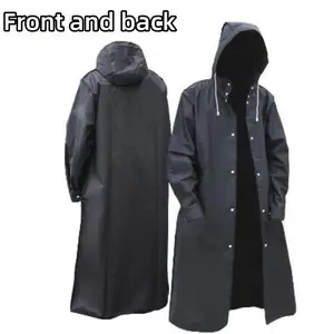 Adult Waterproof Long Raincoat, Unisex, Thick Design, Full Body Cover, Rainproof, Suitable for Outdoor Activities, Hiking, Travel, Fishing, Rock Climbing