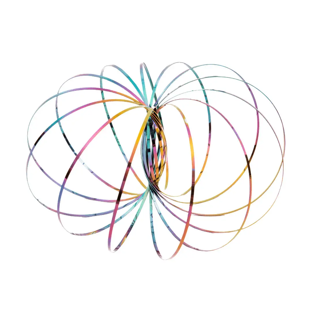 Mozi - Fidget Geometric Portable Magic Fashion Flow Bracelet 3D Bracelet Spiral Toy, Spinning Bracelet Spiral Stress Relief Calming Sensory Dance Toy