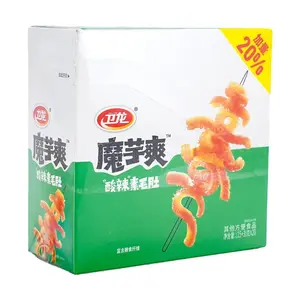 WEILONG Konjac Jelly Spicy Sour Vegan Tripe Snack 20 Packs 360g - Authentic Chinese Flavor