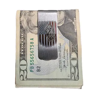 American Flag with Eagle Money Clip - Unique Design for Money Management