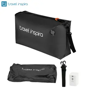 travel inspira Ultra-Durable Nylon 22L Vacuum Travel Bags with Pump Space Saver Compression Solution for Suitcases & Backpacks, Reusable, Lightweight, IP67 Airtight Zipper Seal ,Travel Hacks