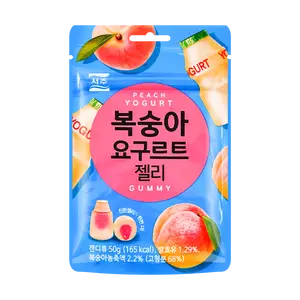 SEOJU Korean Peach Yogurt Gummy Candy 50g - Real Fruit Juice & Lactic Acid Bacteria Flavor - Emart Convenience Store