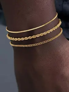 Minimal Dainty Silver Color Stacking Jewelry, Unique Multi-Strand Thin Chain Bracelet, Perfect for Everyday Wear, Elegant Accessory