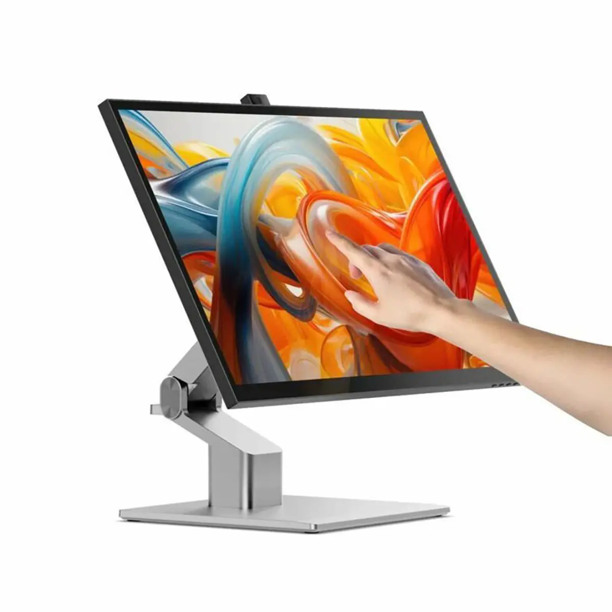 Alogic Clarity Fold 27" 16:9 4K Ultra HD Touchscreen IPS Gloss LED HDR Monitor, Silver