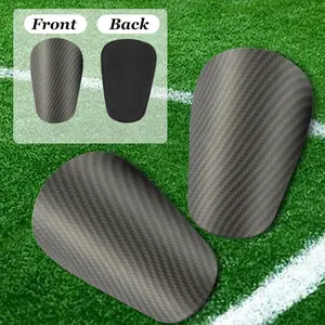 [Carbon Fiber Soccer Shin Guards] Lightweight, Compact Soccer Shin Guards, Enhanced Cushioning Protection, Carbon Fiber Design for Soccer Training & Matches, Compatible with Grip Socks & Soccer Sock Covers, Football Accessories, Sports Equipment