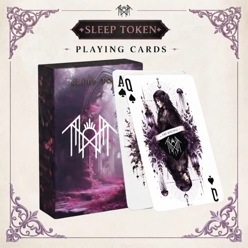 Sleep Token Playing Card Deck | Even in Arcadia Poker Card Game | Gothic Fantasy Unique Gift for Fans and Gamers