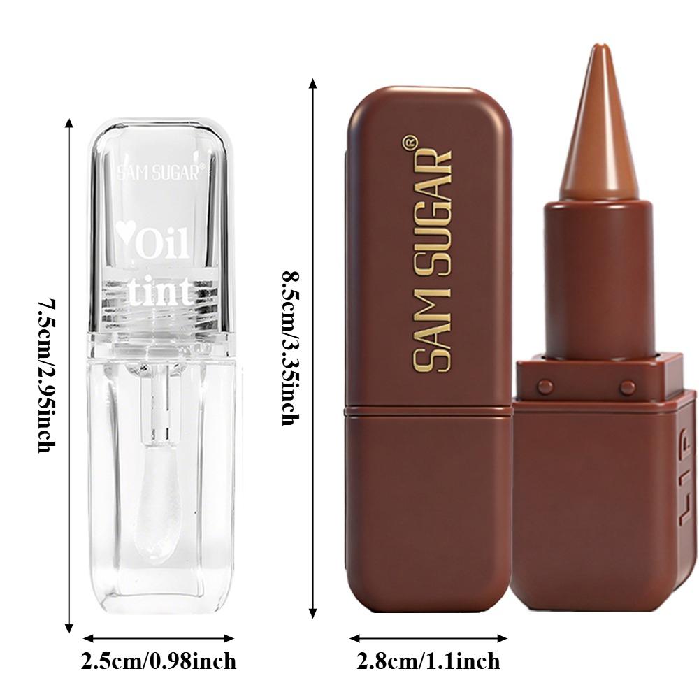 3pcs Matte Lip liner & Lip Oil Set - Waterproof Long-Lasting, Non-Stick Velvet Finish, Mixed Shades (Hydrating Matte Lip liner and Gloss Combo) for Party, lip combo set, Party Festival Christmas Halloween Daily Makeup & Daily Wear