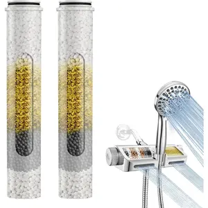 2-Pack Shower Head Filter Replacement Cartridge for Handheld Filtered Shower Head Combo, Fits SSJ731/SW9730
