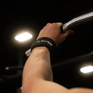Tru Pump Premium Padded Black Weightlifting Straps- Lifting Straps for Deadlifts, Rows, Pull-ups