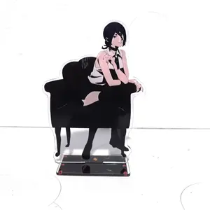 Anime Chainsaw Man 15cm Acrylic Standing Figure Model Makima Power Aki Angel Reze Denji Desktop Bookshelf Decoration Fan Gift