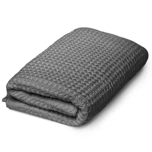 Sutera Waffle Hand Towel for Bathroom - Luxury Towels Infused with Silver Ions, Ultra Soft Absorbent Quick Drying Design Shower Towels, Lightweight Californian Pima Cotton Fiber